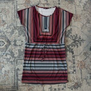 Prana Pink and Black Patterned Top